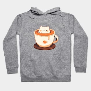 Kawaii kitten in a cup Hoodie